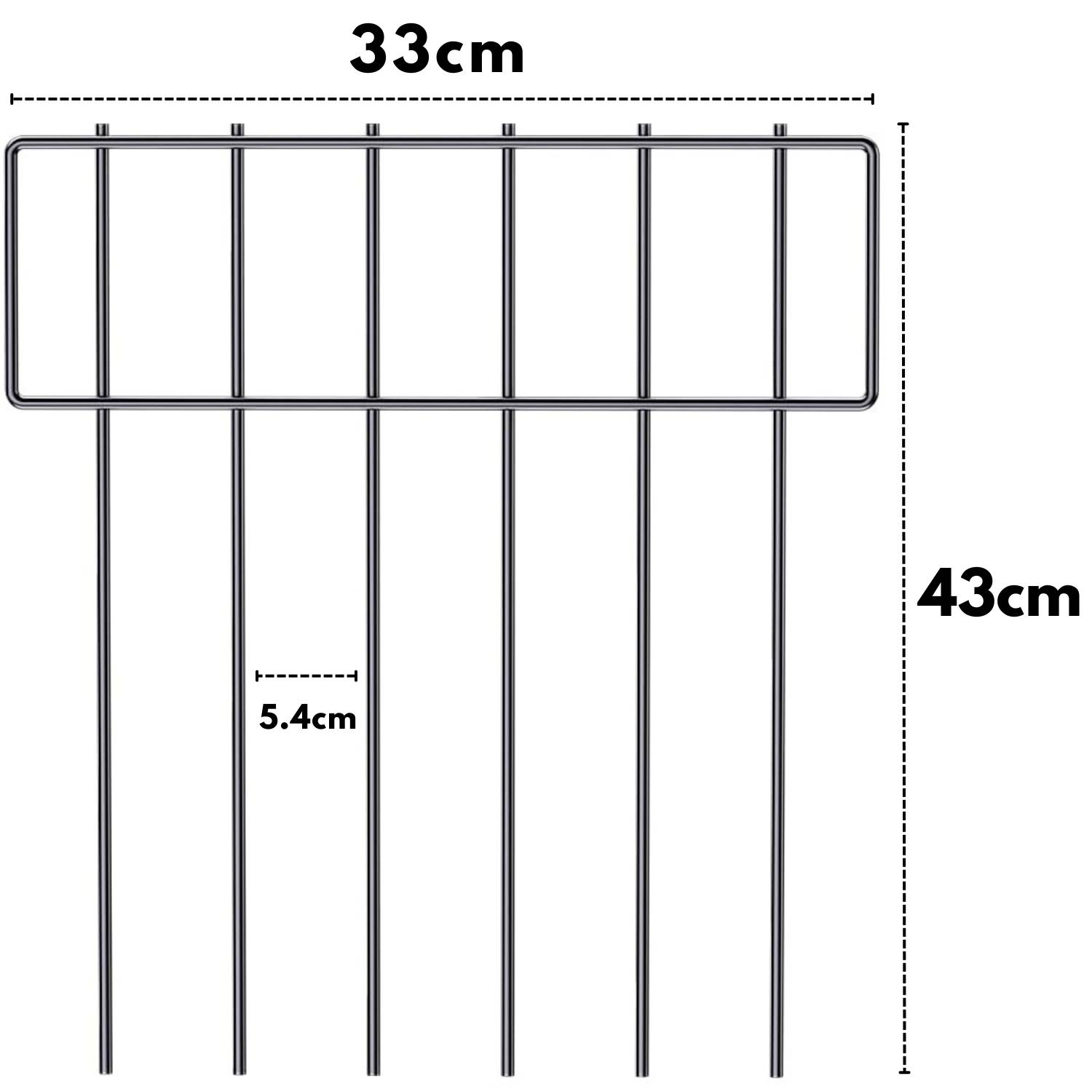 Animal barrier garden fence