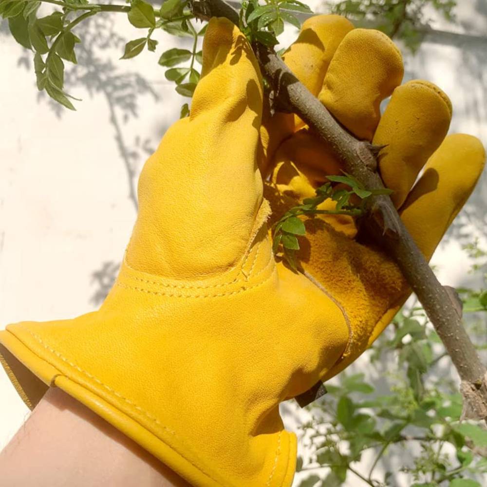 Leather gardening gloves: image 2