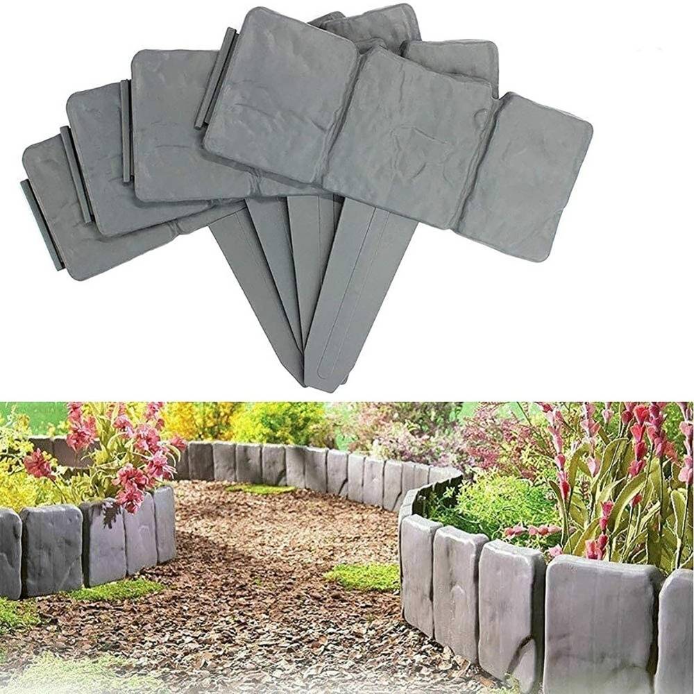 Stone-effect flower bed borders: image 3